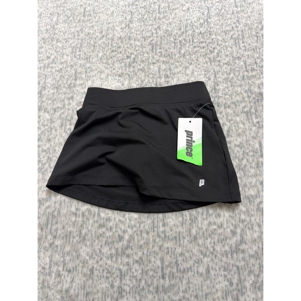 Prince Girls Match Core Skort Black Tennis Athletic‎ Skirt XS 6-7 YPT17100 NEW